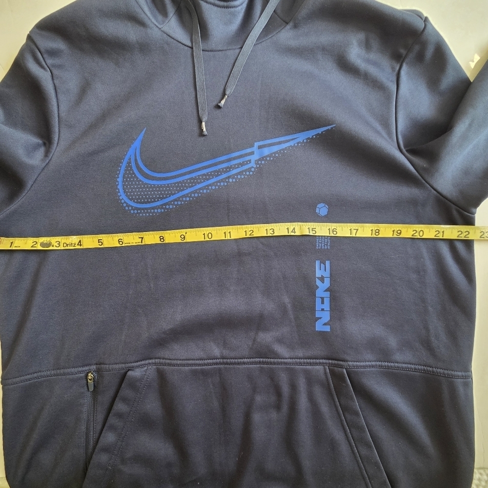 Nike Men's Navy Blue Hoodie - Picture 5 of 8
